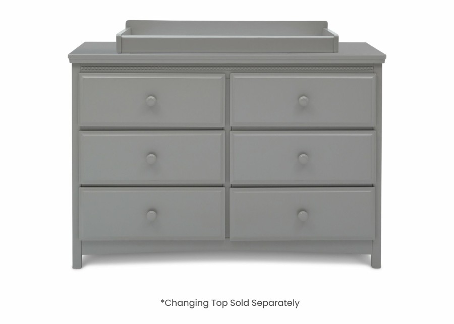 Delta Children Dressers & Changing Tables | Emerson 6 Drawer Dresser With Interlocking Drawers