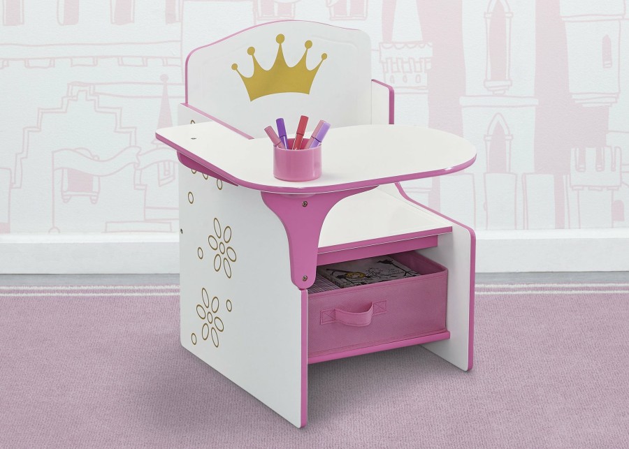 Delta Children Activity Desks | Princess Crown Chair Desk With Storage Bin