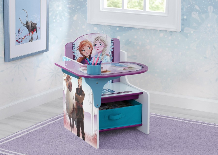 Delta Children Table & Chair Sets | Frozen Ii Chair Desk With Storage Bin