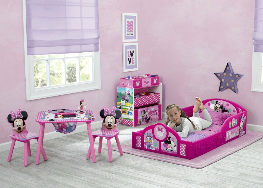 Delta Children Toddler Beds | Minnie Mouse Plastic Sleep And Play Toddler Bed