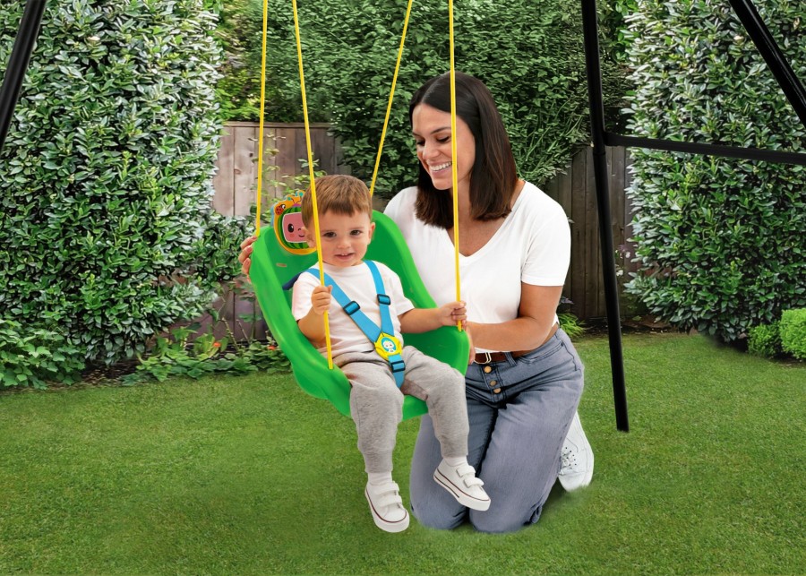 Delta Children Outdoor | Cocomelon 2-In-1 Outdoor Kids Swing