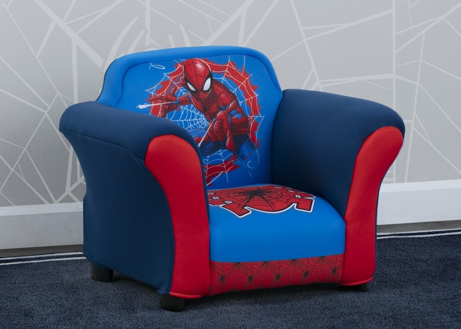 Delta Children Kids' Chairs | Spider-Man Upholstered Chair With Sculpted Plastic Frame