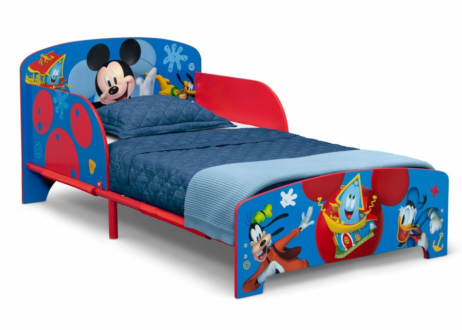 Delta Children Shop By Character | Mickey Mouse Wood & Metal Toddler Bed