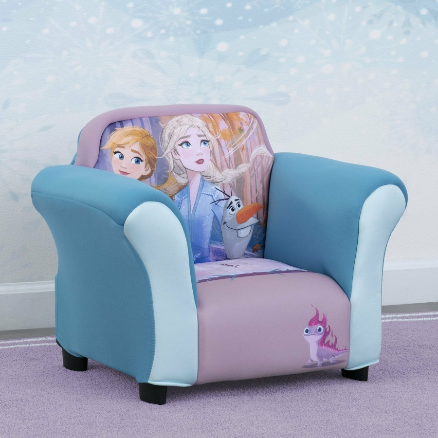 Delta Children Kids' Chairs | Frozen Ii Upholstered Chair With Sculpted Plastic Frame