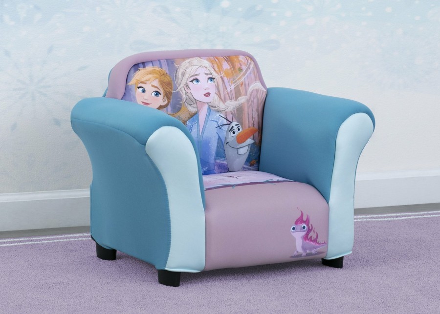 Delta Children Kids' Chairs | Frozen Ii Upholstered Chair With Sculpted Plastic Frame