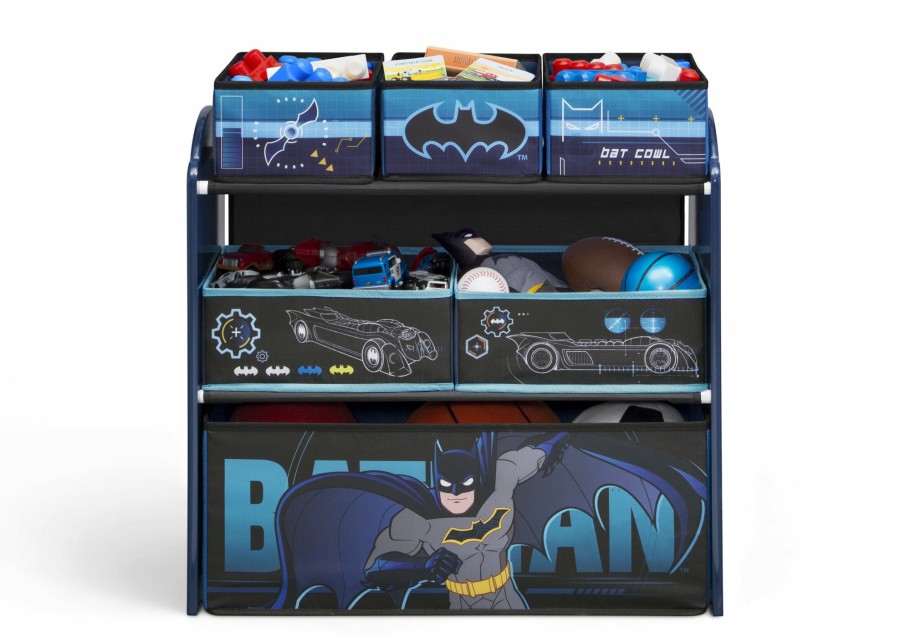 Delta Children Book & Toy Storage | Batman 6 Bin Design And Store Toy Organizer