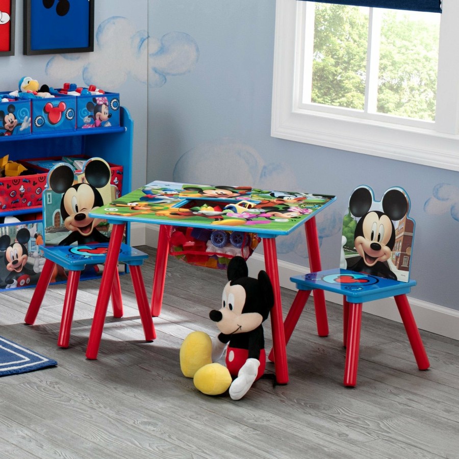 Delta Children Shop By Character | Mickey Mouse Kids Table And Chair Set With Storage