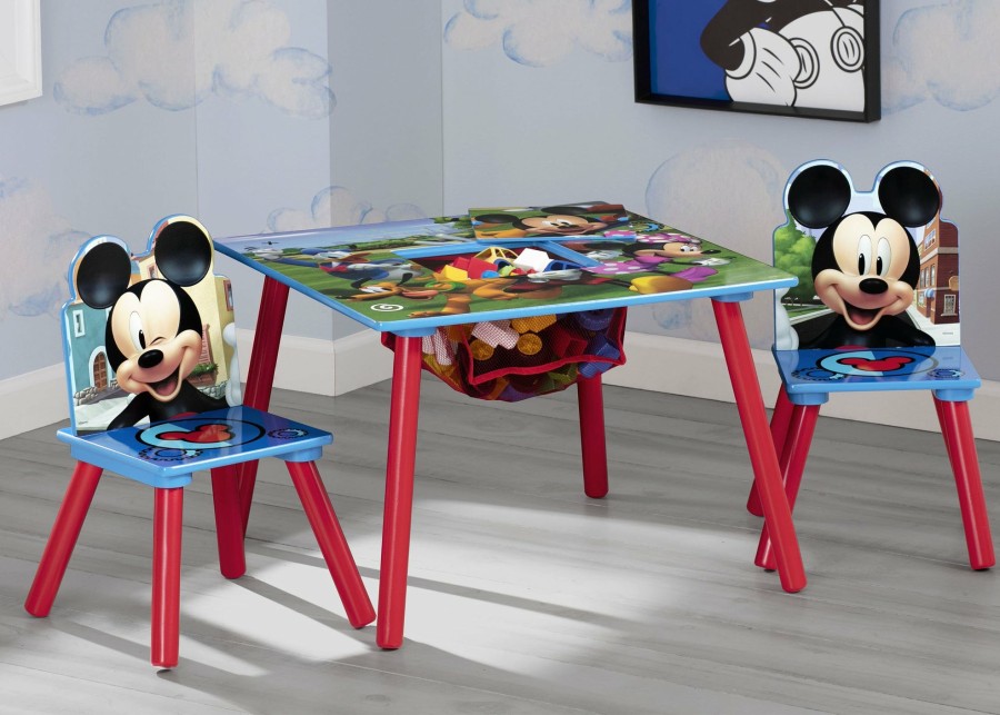 Delta Children Shop By Character | Mickey Mouse Kids Table And Chair Set With Storage