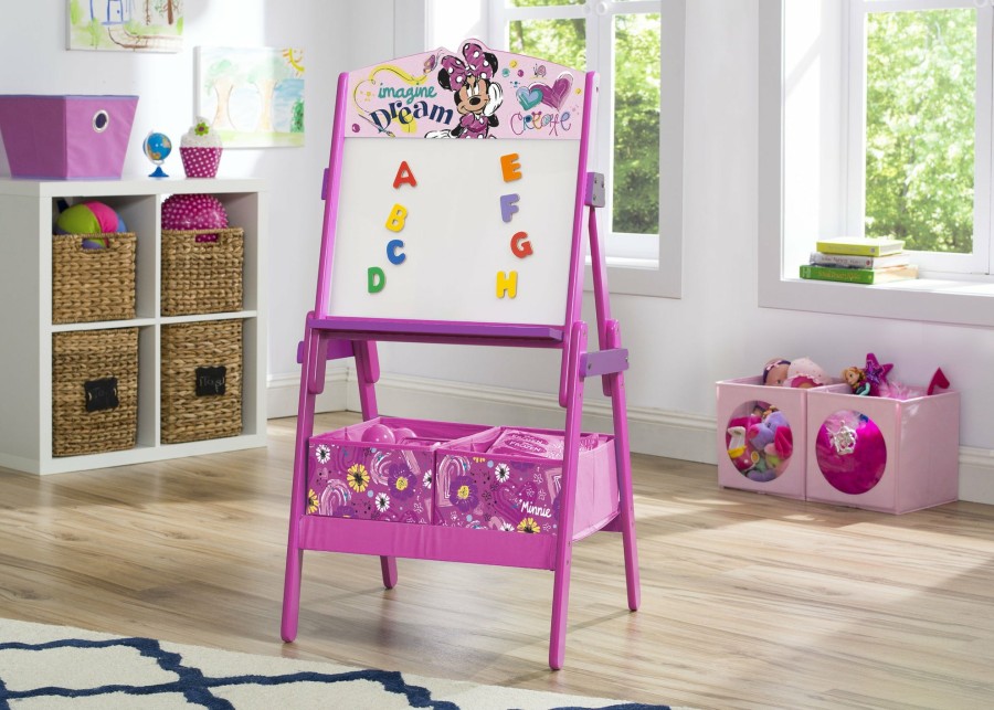 Delta Children Shop By Character | Minnie Mouse Wooden Activity Easel