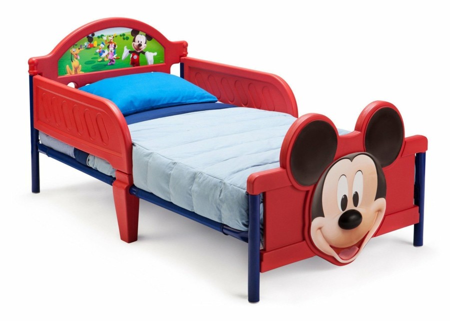 Delta Children Toddler Beds | Mickey Mouse Plastic 3D Toddler Bed