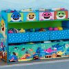 Delta Children Book & Toy Storage | Baby Shark Deluxe 9 Bin Design And Store Toy Organizer