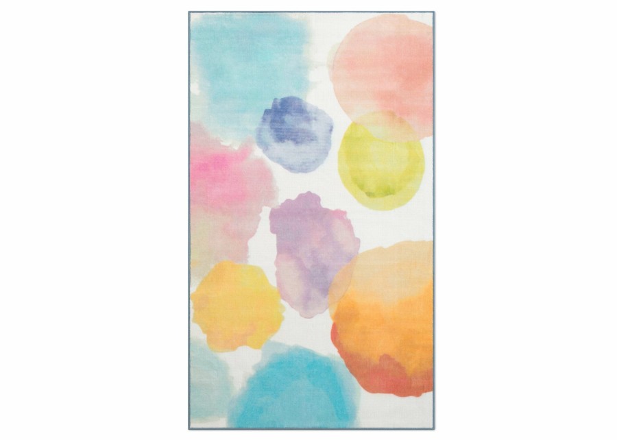 Delta Children Rugs | Watercolor Rectangle Area Rug For Kids, 53-Inch X 59-Inch