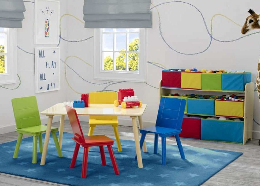 Delta Children Table & Chair Sets | Kids Table And Chair Set (4 Chairs Included)