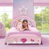 Delta Children Twin Beds & Headboards | Princess Upholstered Twin Bed