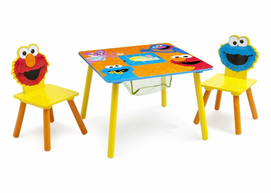 Delta Children Table & Chair Sets | Sesame Street Table And Chair Set With Storage