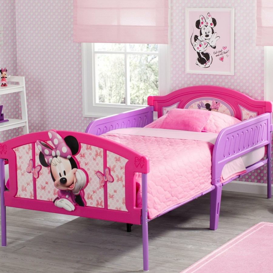 Delta Children Shop By Character | Minnie Mouse Plastic 3D Twin Bed