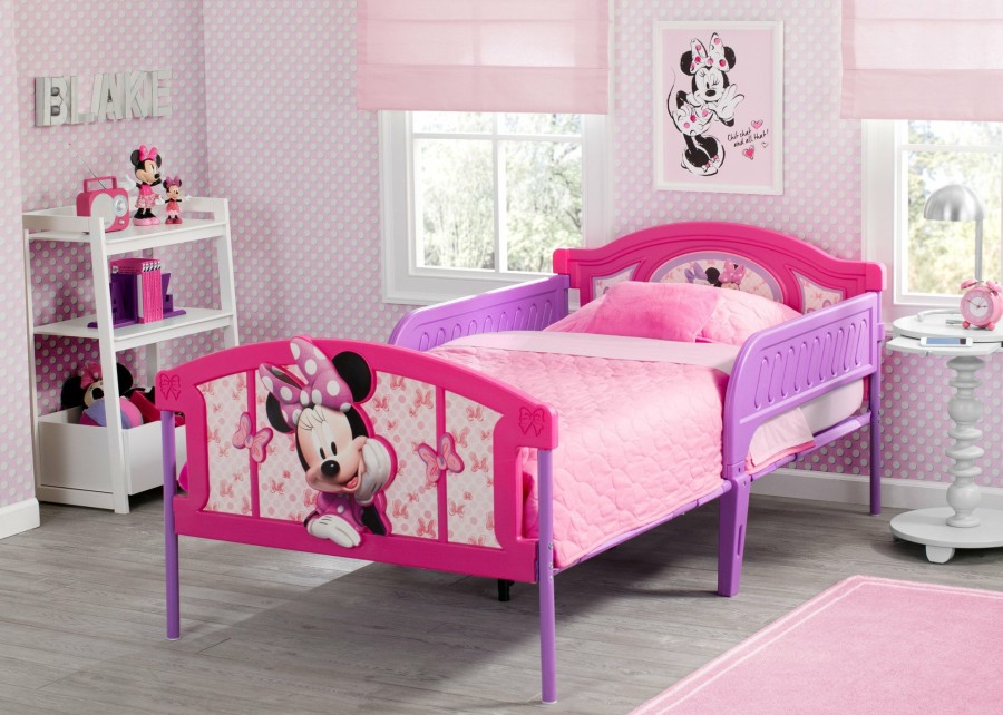 Delta Children Shop By Character | Minnie Mouse Plastic 3D Twin Bed