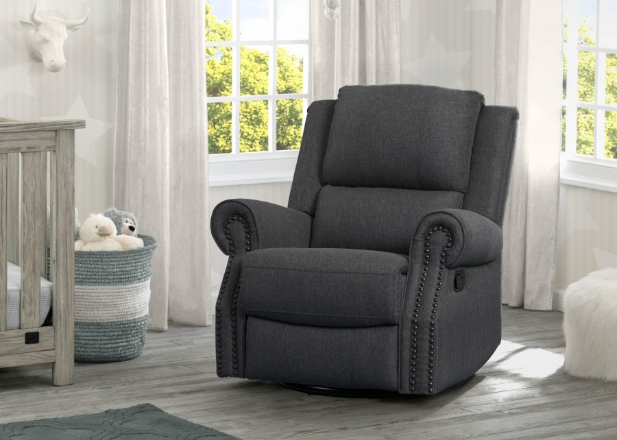 Delta Children Gliders & Rocking Chairs | Dylan Nursery Recliner Glider Swivel Chair