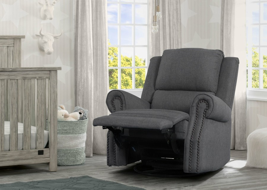 Delta Children Gliders & Rocking Chairs | Dylan Nursery Recliner Glider Swivel Chair