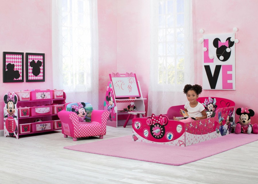 Delta Children Shop By Character | Minnie Mouse Interactive Wood Toddler Bed