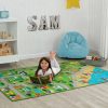 Delta Children Play Rugs | Extra Large Road Map Activity Rug For Girls And Boys - 78-Inch L X 54-Inch W