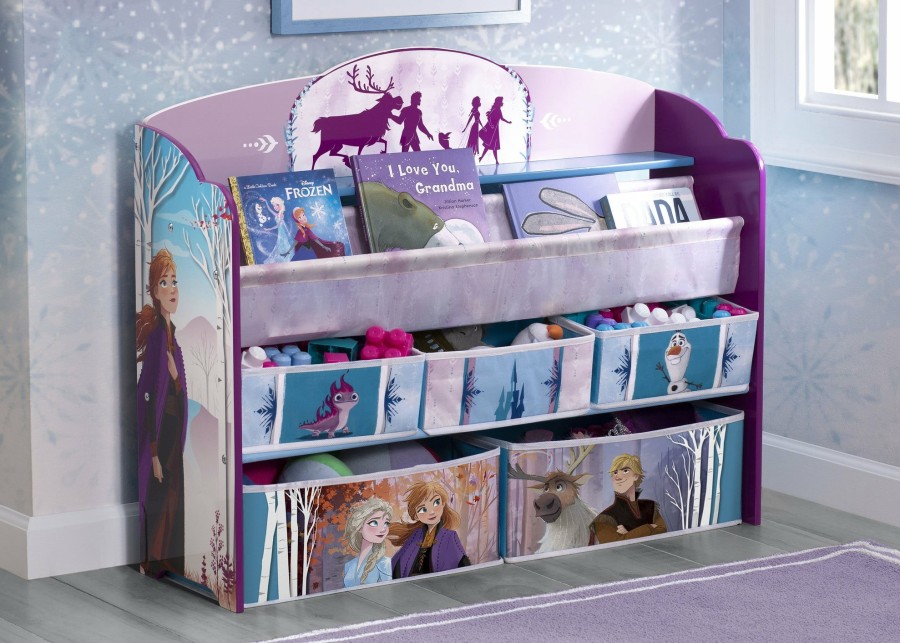 Delta Children Book & Toy Storage | Frozen Ii Deluxe Toy And Book Organizer