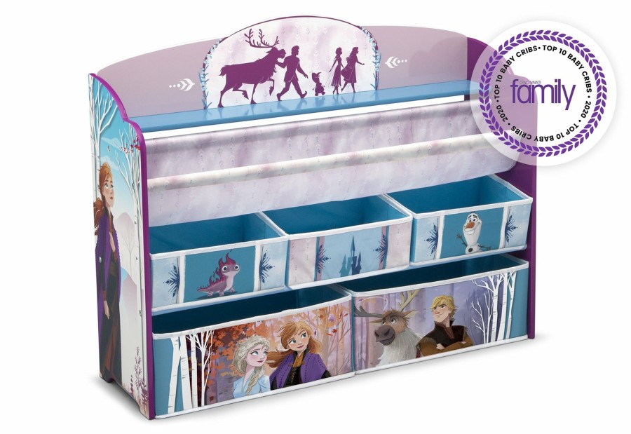 Delta Children Book & Toy Storage | Frozen Ii Deluxe Toy And Book Organizer