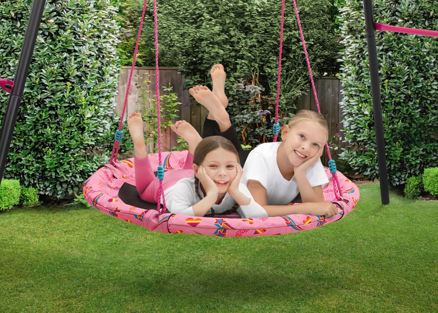 Delta Children Swings | Jojo Siwa 40-Inch Saucer Swing For Kids