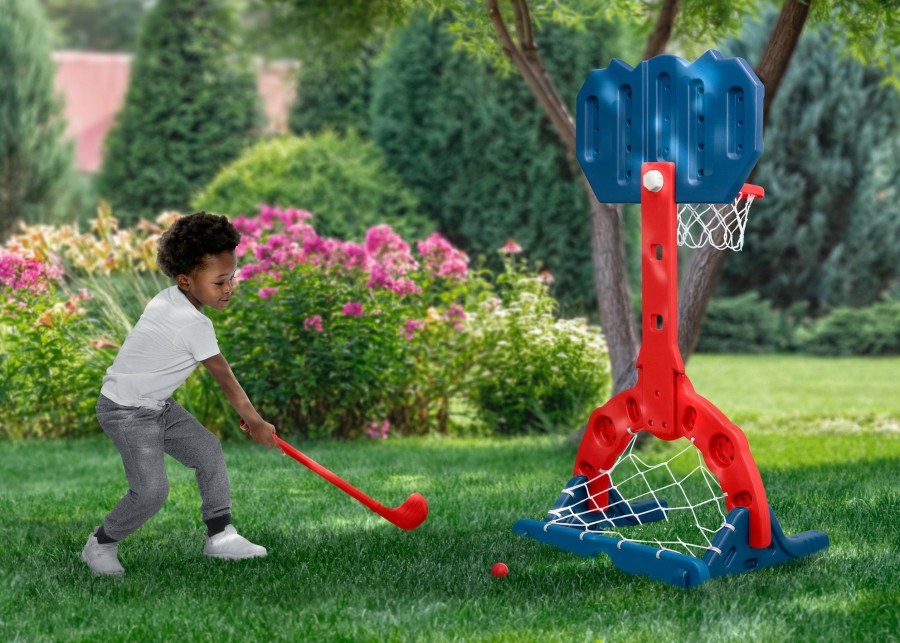 Delta Children Basketball Hoops | Spider-Man 4-In-1 Sports Center