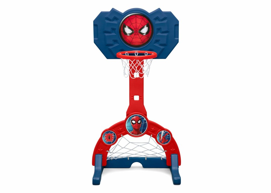 Delta Children Basketball Hoops | Spider-Man 4-In-1 Sports Center