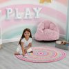 Delta Children Rugs | Rainbow Dot Round Area Rug For Kids, 39-Inch