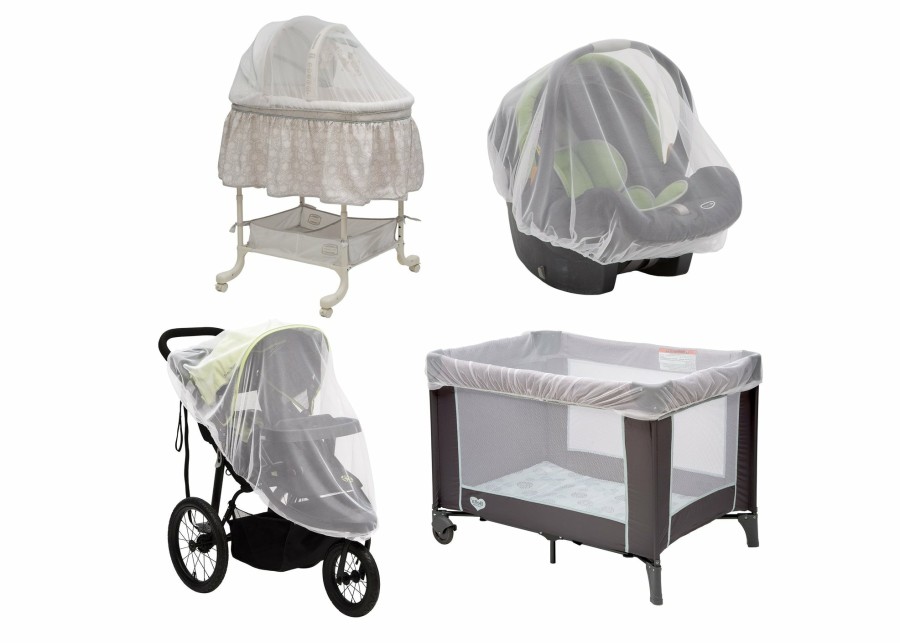 Delta Children Strollers | 2-Pack Of Universal Mosquito Nets For Strollers, Joggers, Play Yards, Pack 'N Plays, Infant Cars Seats, Infant Strollers & Bassinets