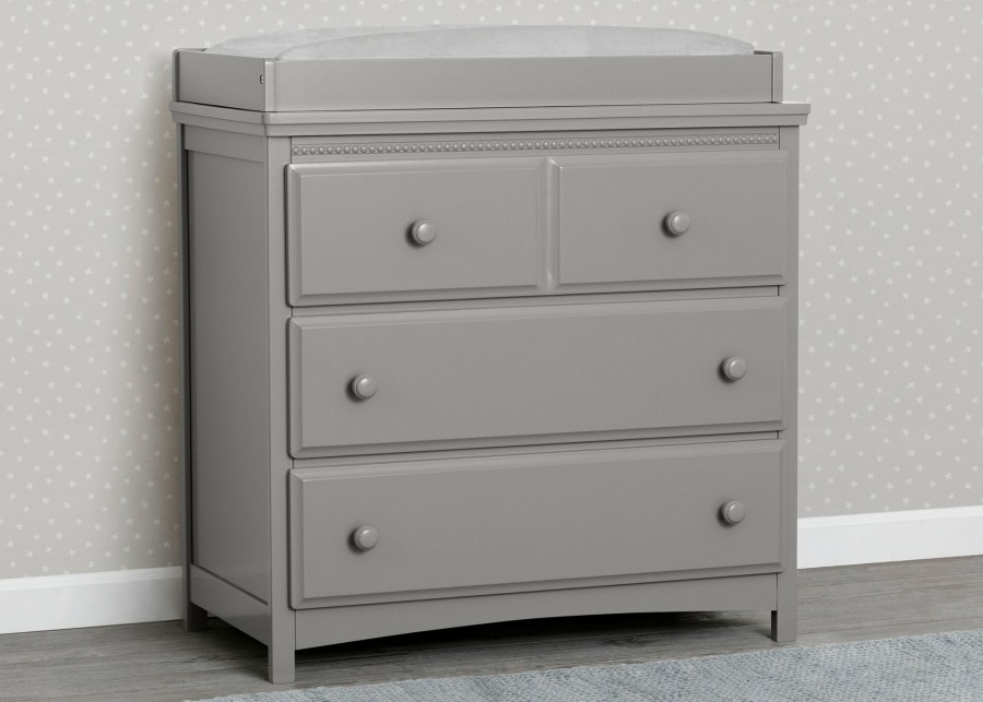 Delta Children Dressers & Changing Tables | Emerson 3 Drawer Dresser With Changing Top And Interlocking Drawers