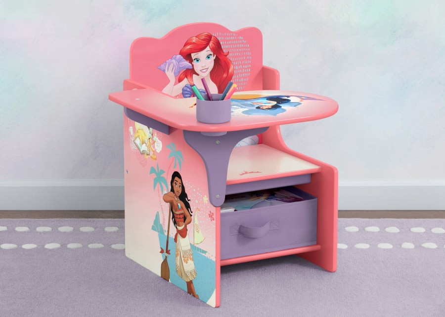 Delta Children Table & Chair Sets | Princess Chair Desk With Storage Bin