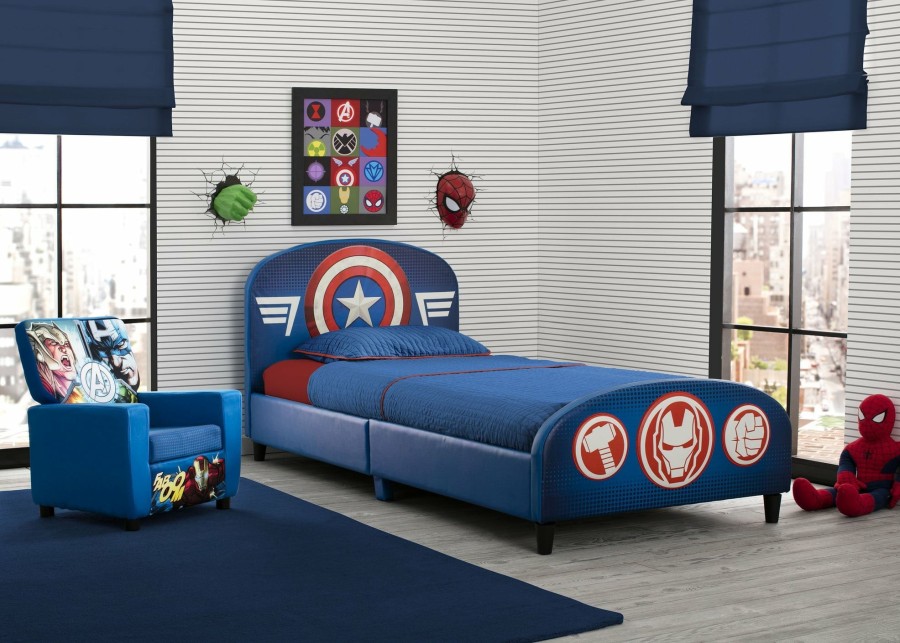 Delta Children Twin Beds & Headboards | Avengers Upholstered Twin Bed