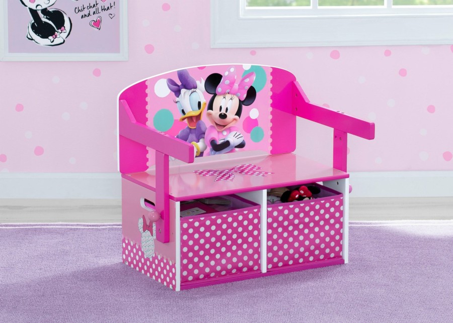 Delta Children Shop By Character | Minnie Mouse Activity Bench