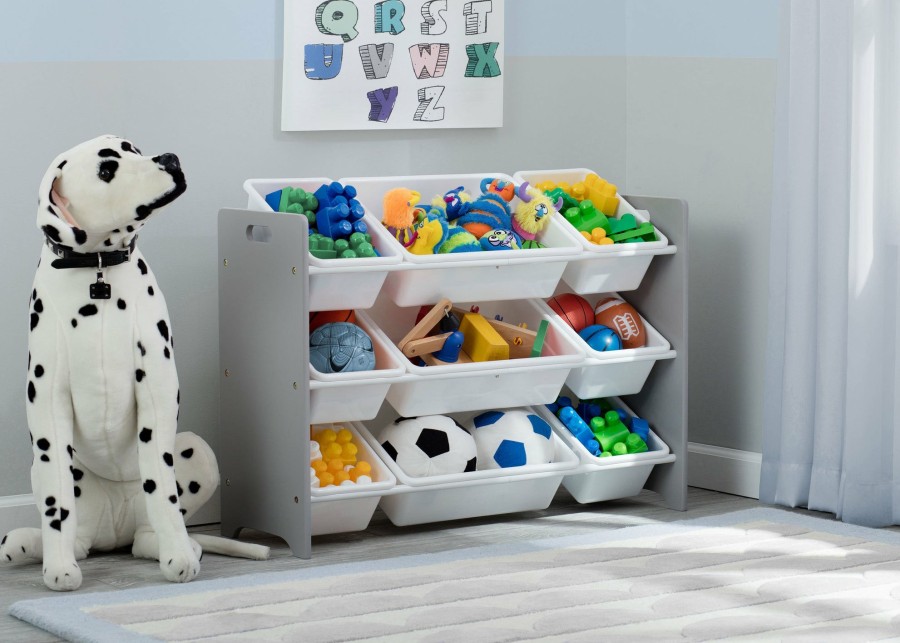 Delta Children Book & Toy Storage | Mysize 9 Bin Plastic Toy Organizer