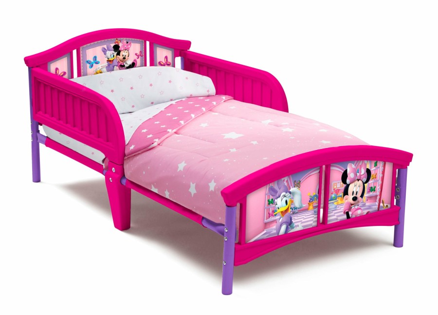 Delta Children Shop By Character | Disney Minnie Mouse 2-Piece Toddler Bedroom Set - Includes Toddler Bed And Deluxe Toy Box