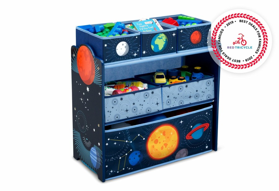 Delta Children Book & Toy Storage | Space Adventures Design And Store Toy Organizer